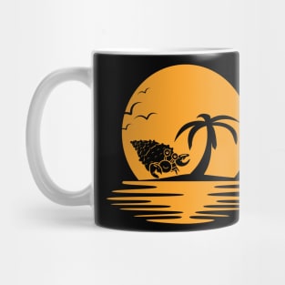 hermit crab sunset sea Mug